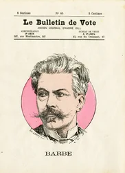 Boleta 2da serie, Satírico en Colores: Barba - Ilustración de Henri Demare