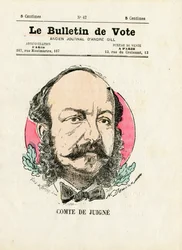Ballot 2ª serie, Satírico en Colores: De Juigne Comte - Ilustración de Henri Demare (1846-1888)