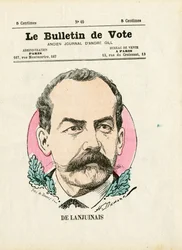 Ballot 2ª serie, Satírico en colores: De Lanjuinais - Ilustración de Henri Demare (1846-1888)