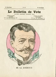 Ballot 2ª serie, Satírico en Colores: De la Rochette - Ilustración de Henri Demare (1846-1888)