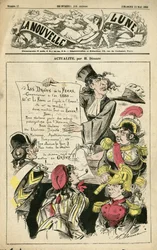 Ilustración de Henri Demare (1846-1888) para la Portada de La Nouvelle Lune