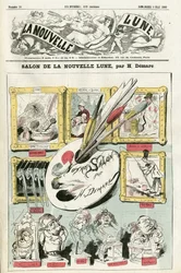 Ilustración de Henri Demare (1846-1888) para la portada de La Nouvelle Lune