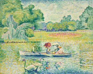 Paseo en barco en el Bois de Boulogne, c.1899-1900