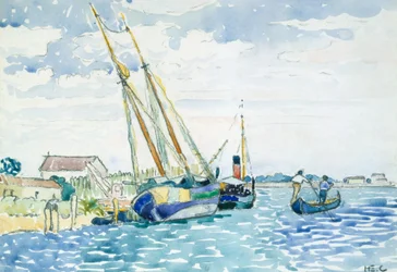 Escena marina (barcos cerca de Venecia), 1903