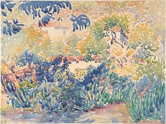 El jardín del artista en Saint-Clair, 1904-5