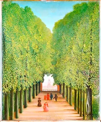 Callejón del parque de Saint-Cloud (óleo sobre lienzo)