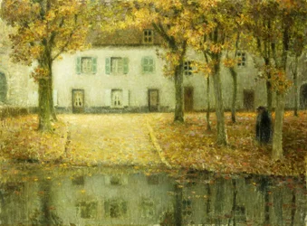 Pequeño Lugar en la Orilla del Eau en Chartres; Petit Place au bord de l