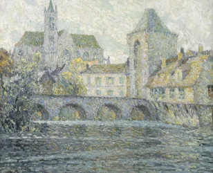 Paisaje de Moret, el puente