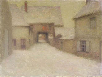 Nieve, el viejo pueblo, Gerberoy, 1902