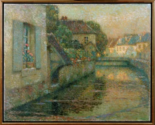 El puente de Gisors (pintura sobre lienzo)