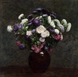Asters en un florero