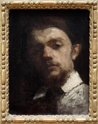 Retrato de Henri Fantin Latour (1836-1904), pintor francés, Pintura, autorretrato. Fotografía, KIM Youngtae, Lyon, Musee des Beaux Arts de Lyon.