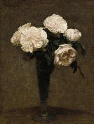 Rosas en jarrón