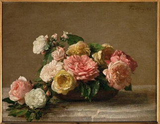 Rosas en un cuenco