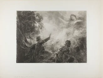 El Hada de los Alpes, primera placa