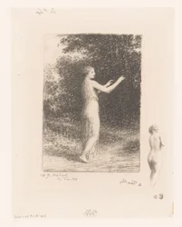 La Virgen de Lico pasea por la naturaleza
Le mendiant
Poemas de André Chénier (título de la serie)
Ilustraciones para poemas de André Chénier (título de la serie)