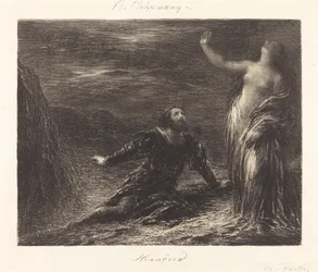 Manfred y Astarte (segunda placa)