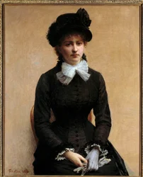 Retrato de Louise Riesener, hija del pintor Leon Riesener