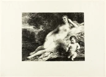 Venus y Cupido, segunda placa
