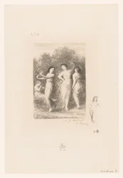 Dos jóvenes bailan y tocan música
El niño enfermo
Gedichten van André Chénier (título de la serie)
Ilustraciones para las Poésies d