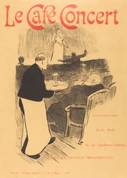El café concierto: portada ilustrada