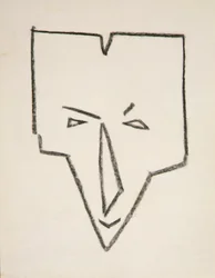 Cabeza de máscara étnica