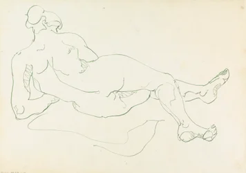 Figura femenina reclinada