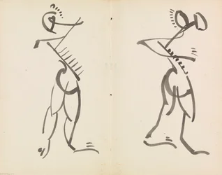 Dos figuras que bailan