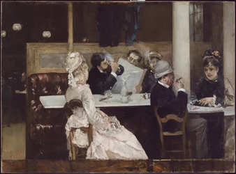 Escena de café en París, 1877