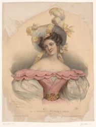Mujer joven con pensamientos tristes Je le voudrais / Ojalá pudiera (título sobre el objeto) Representaciones de figuras perdidas en sus pensamientos (título de la serie)