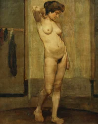 Desnudo de pie