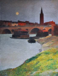 Vista de Toulouse, hacia 1900 (fresco)