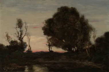 paisaje al anochecer