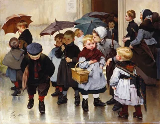 Saliendo de la clase, 1888