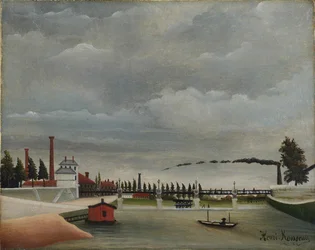 Vista del Puente Peatonal en Passy, 1890-1891