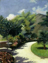 Niña en un jardín, Le Pradet, hacia 1925