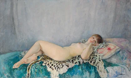 Desnudo sobre piel de leopardo, Le Cannet, 1926