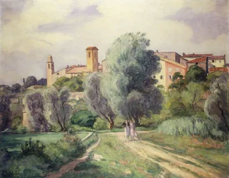 Dos mujeres en el campo