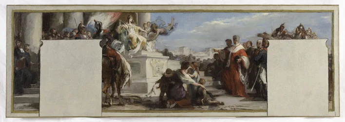 Boceto de la Sala del Consejo del Ayuntamiento de Pantin: La Ley