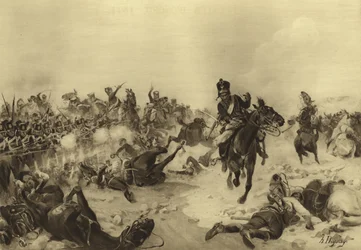 Batalla de Fuentes de Oñoro, 1811 (grabado)