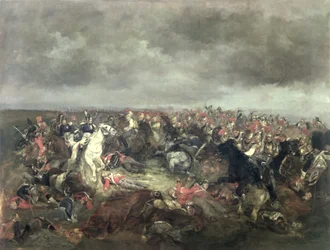 Mariscal Ney (1769-1815) en Waterloo
