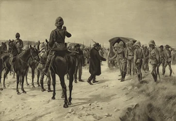 Rendición de Piet Cronje en Paardeberg, 1900