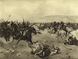 La carga de la Brigada Pesada, Batalla de Balaclava, 1854