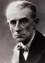 Retrato de Maurice Ravel (fotografía en blanco y negro)