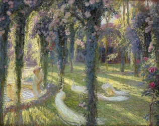Las ninfas en el jardín