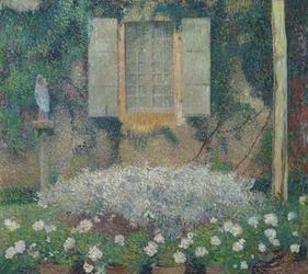 Ventana de la cocina al jardín en Marquayrol, c. 1916