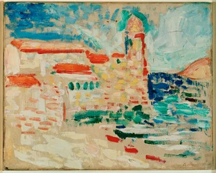 Vista de Collioure (pintura sobre lienzo)