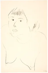 Busto de una mujer desnuda