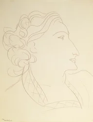 Perfil femenino (Retrato de L.N. Delektorskaya)