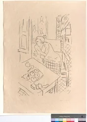 Figura en un interior